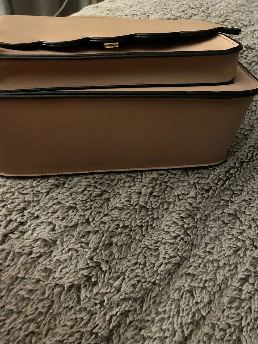 Scalloped Top-Handle Satchel in Nude (never used ) super cute!